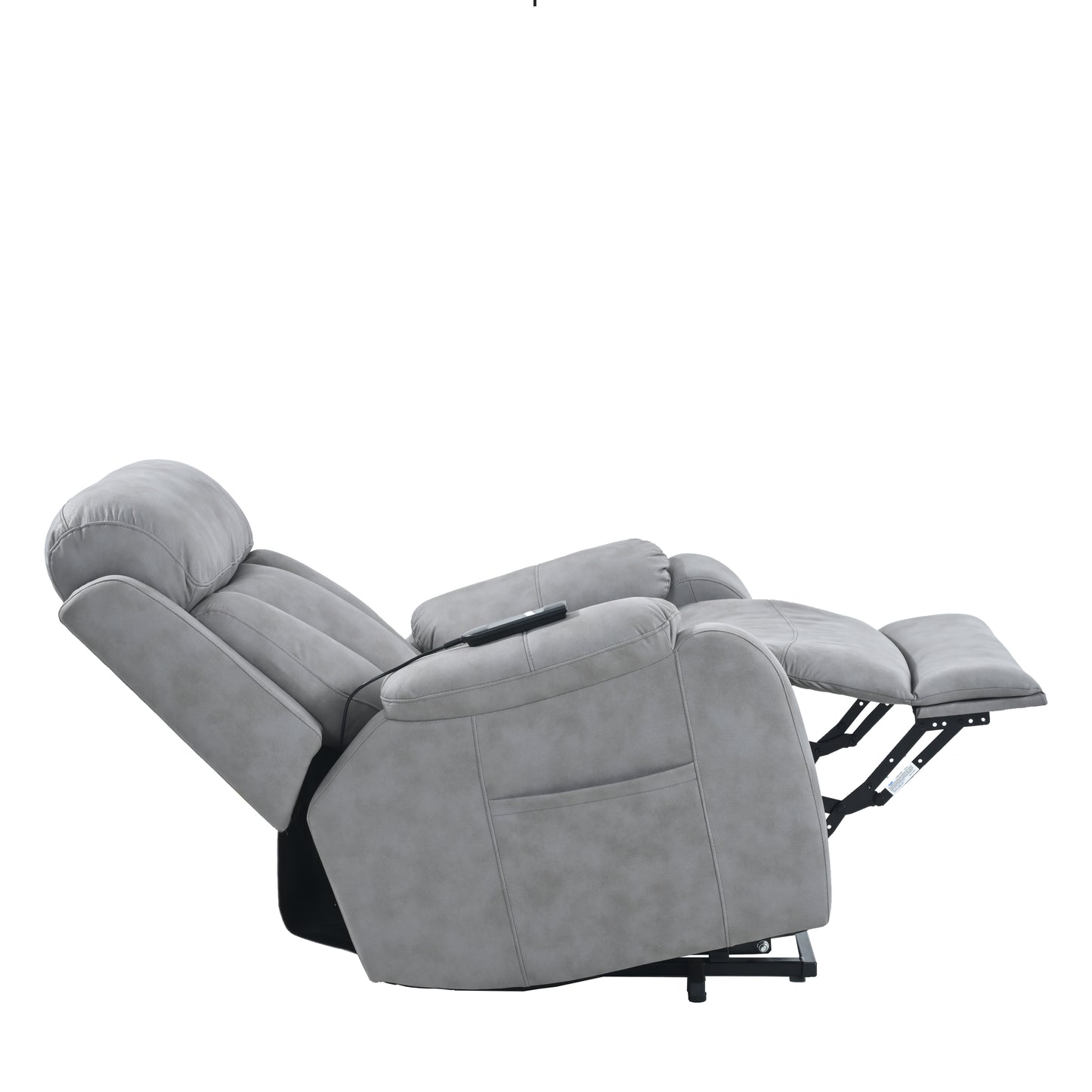 Elderly-Friendly Light Gray Electric Power Lift Recliner Chair