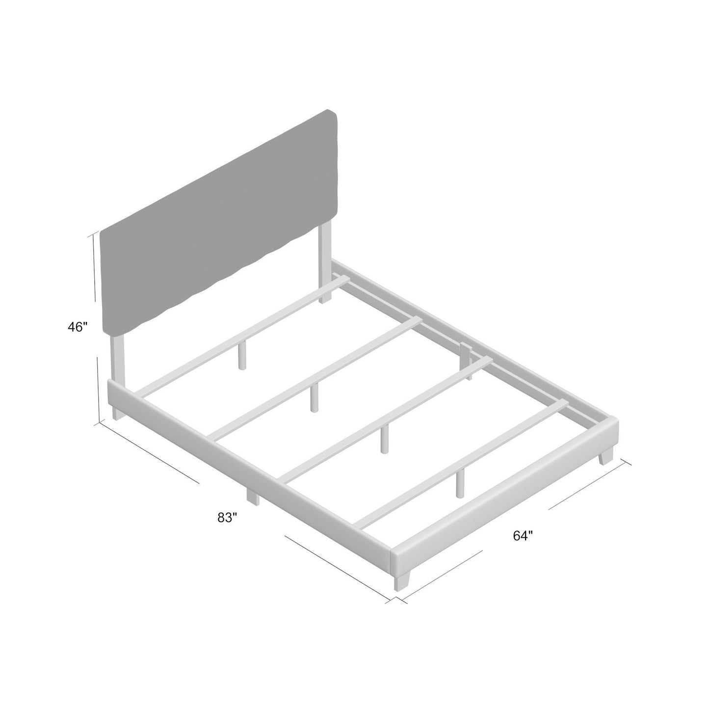 Masate Queen Bed in Espresso PU 26350Q