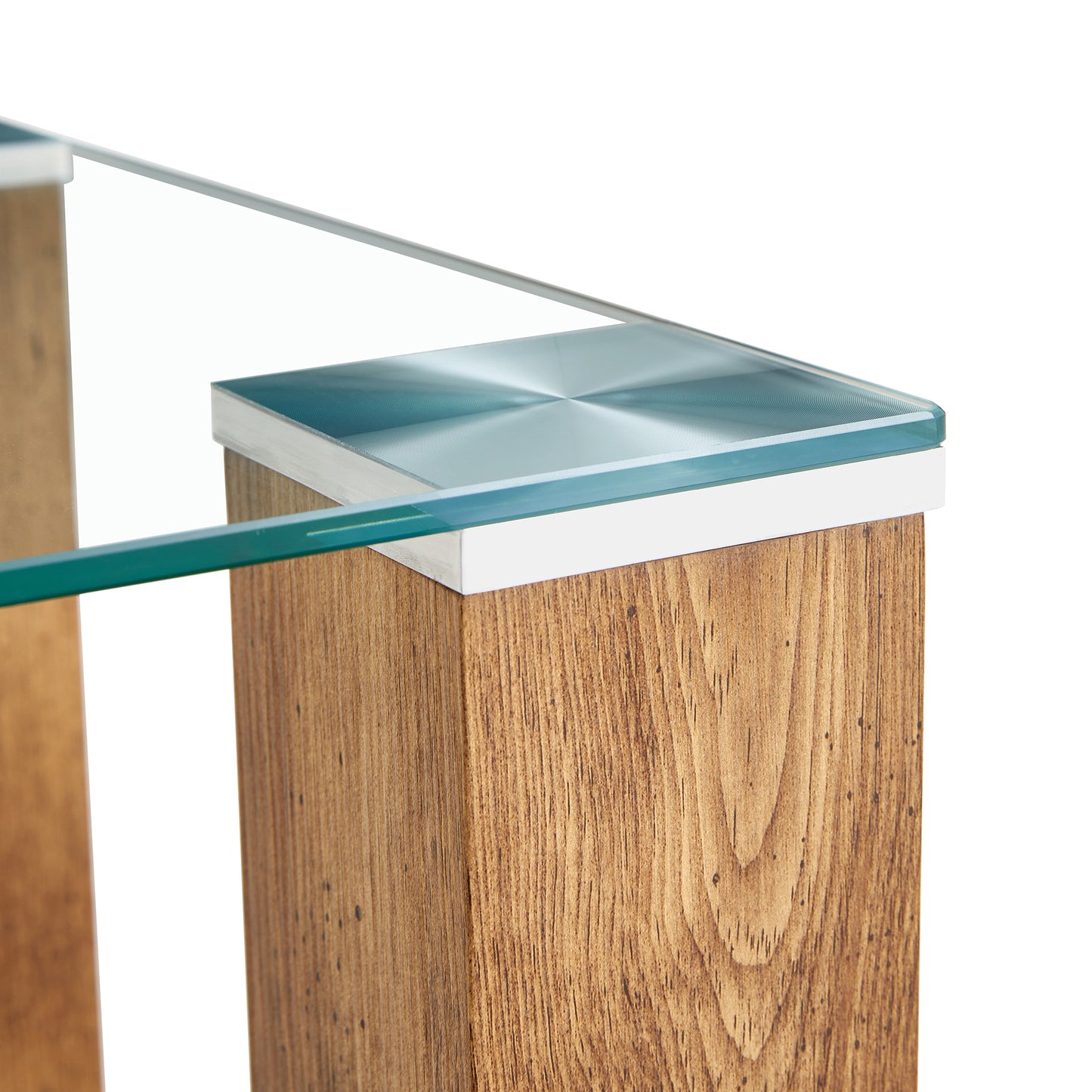 Elegant Glass Coffee Table with Durable MDF Legs - Stylish Combination of Sophistication and Strength