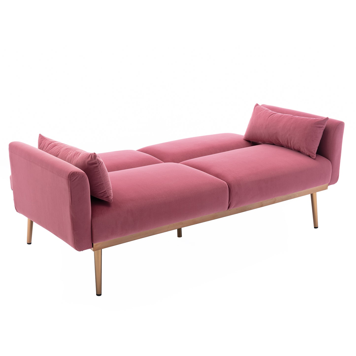 Velvet  Sofa , Accent sofa .loveseat sofa with  metal  feet