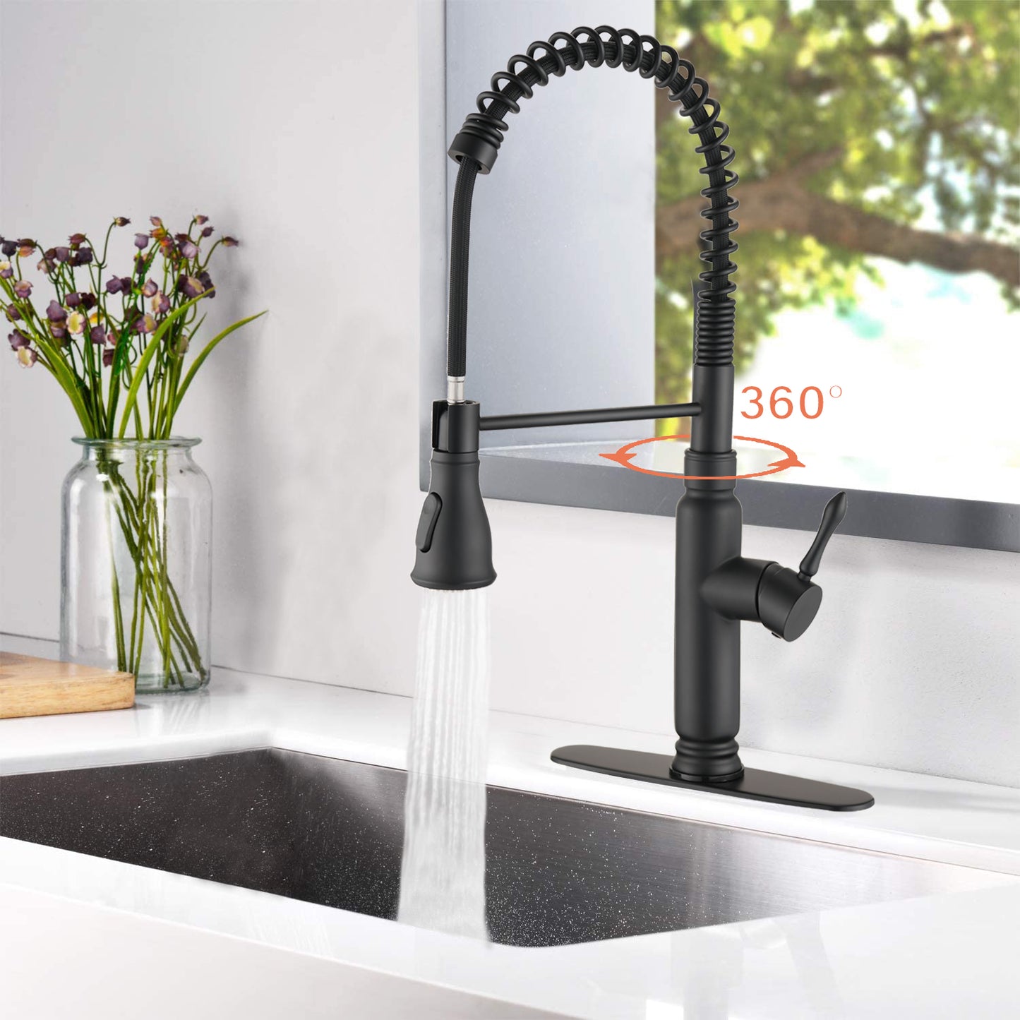 Touch Kitchen Faucet with Pull Down Sprayer