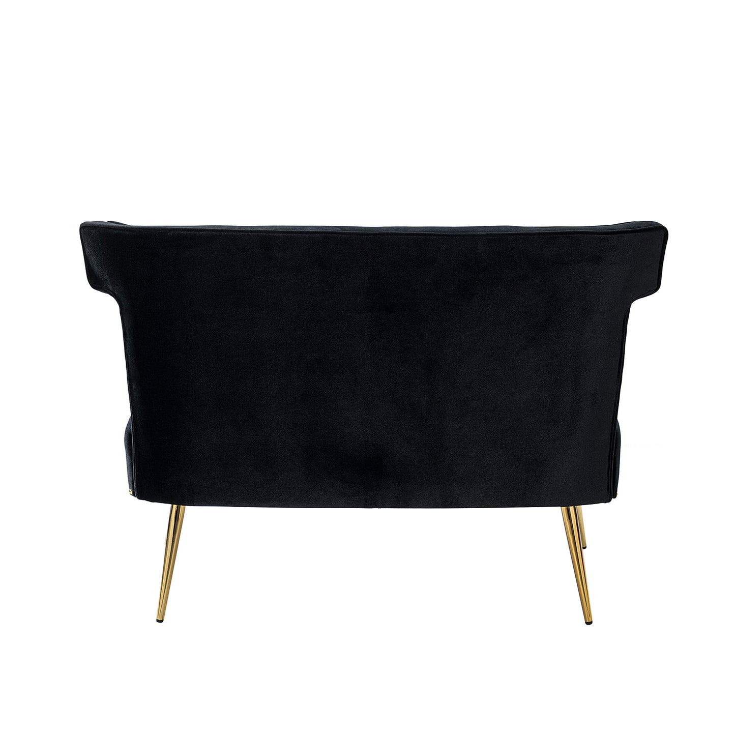 Aeneas Armless Loveseat BLACK