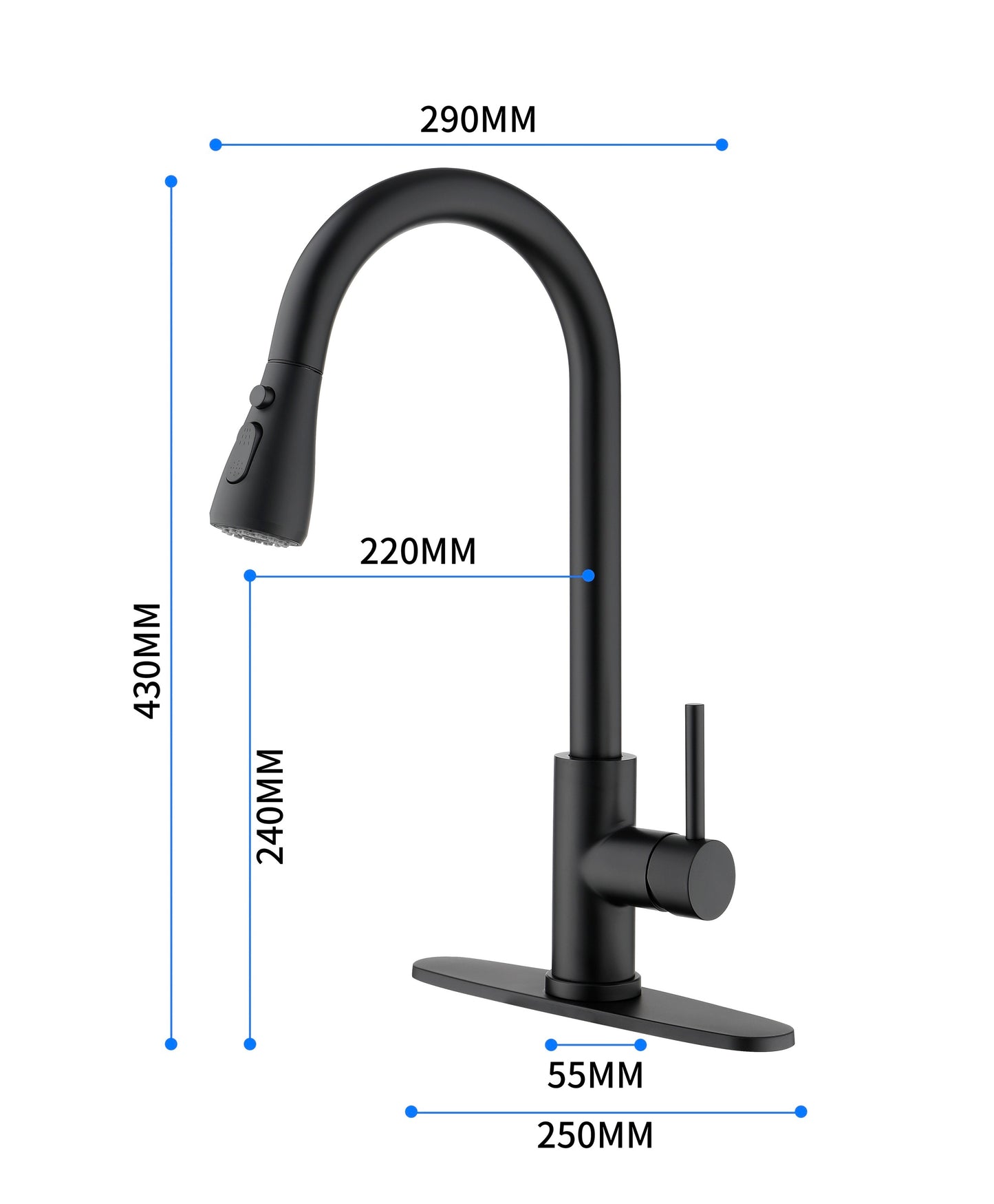 Kitchen Faucet with Pull Out Spraye