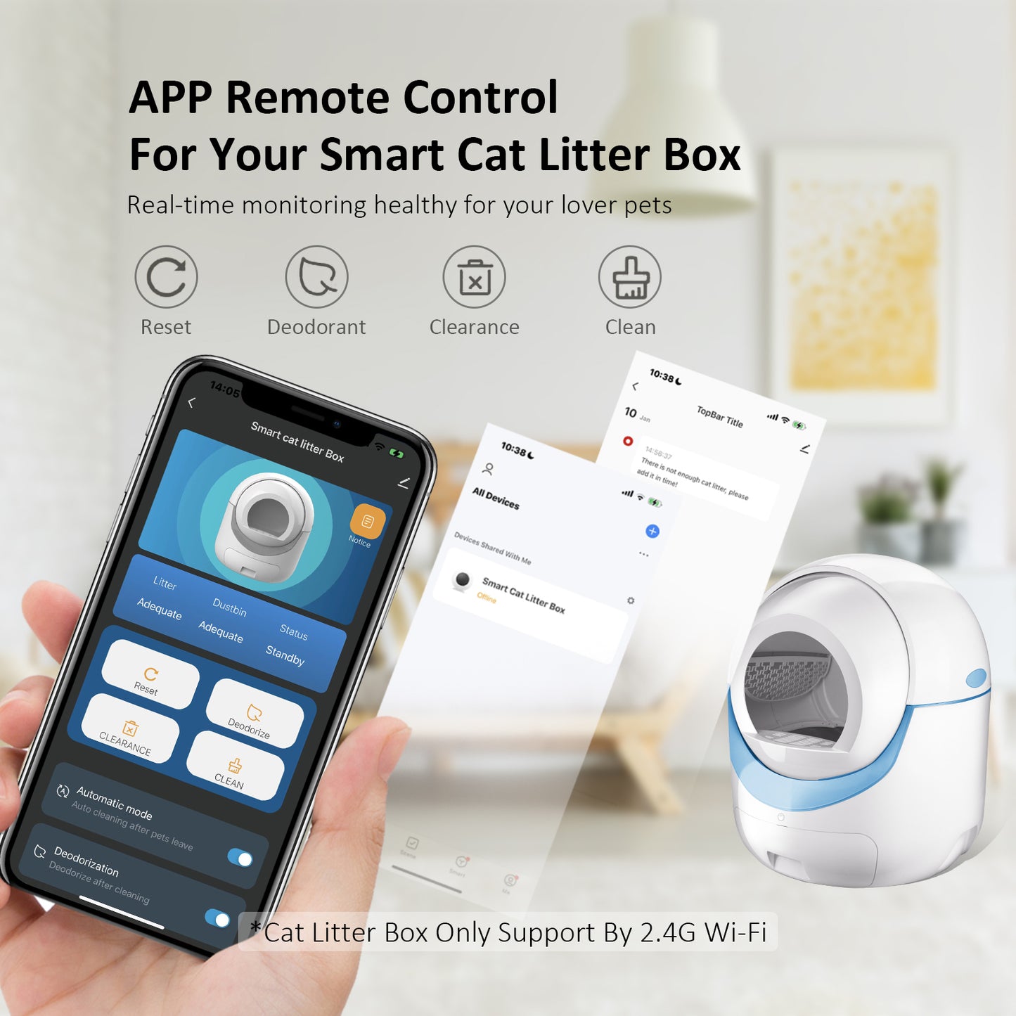 Self Cleaning Cat Litter Box, Automatic Cat Litter Box for Cat