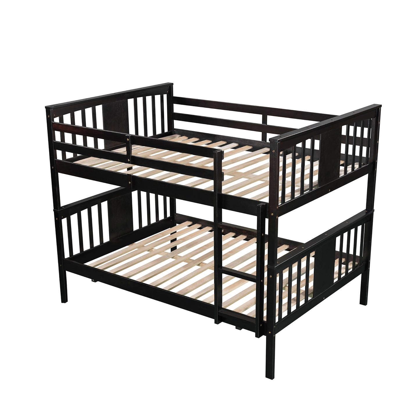 Versatile Espresso Full Size Bunk Bed for Stylish Bedroom Accommodation