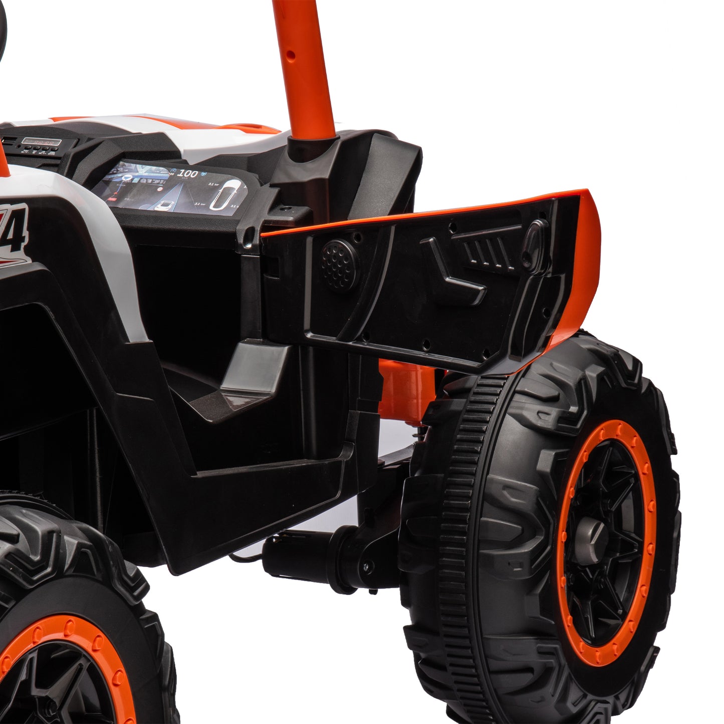 2-Seater 24V Ride-On UTV Car with Remote Control and Safety Belts