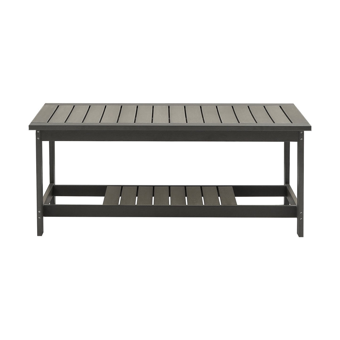 Durable Grey Outdoor Coffee Table for All Seasons
