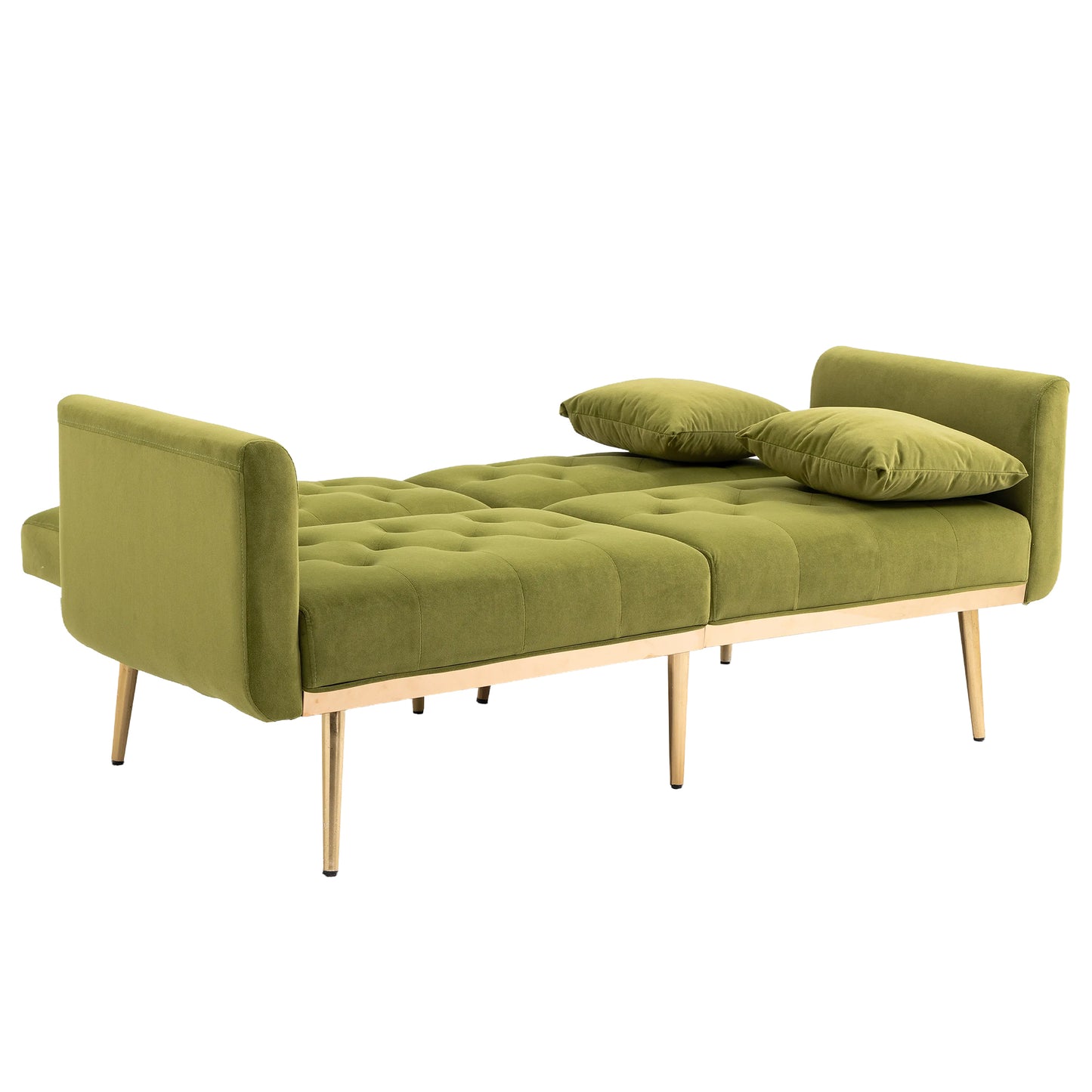 Velvet  Sofa , Accent sofa .loveseat sofa with metal  feet