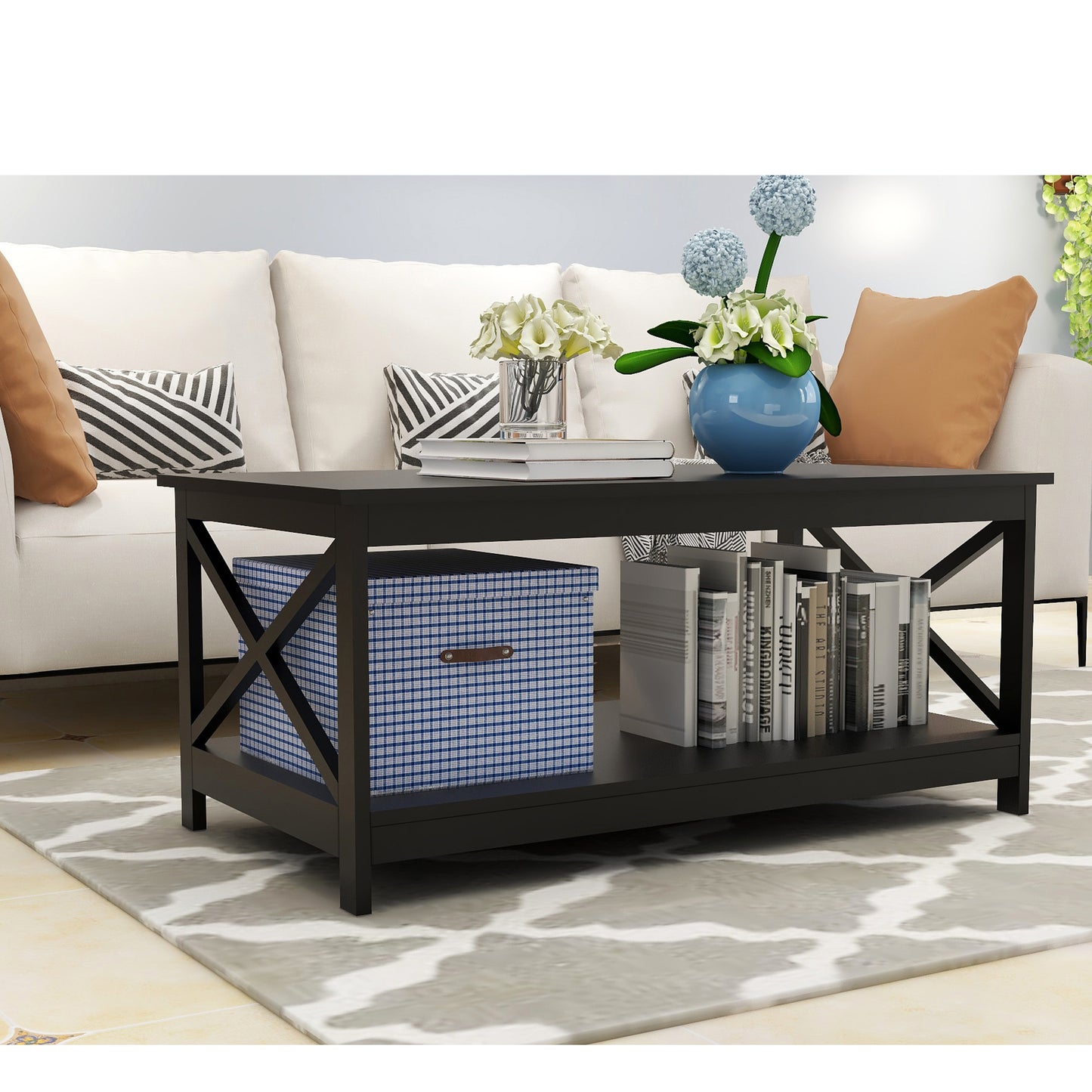 Oxford End Table in Stylish Black Finish