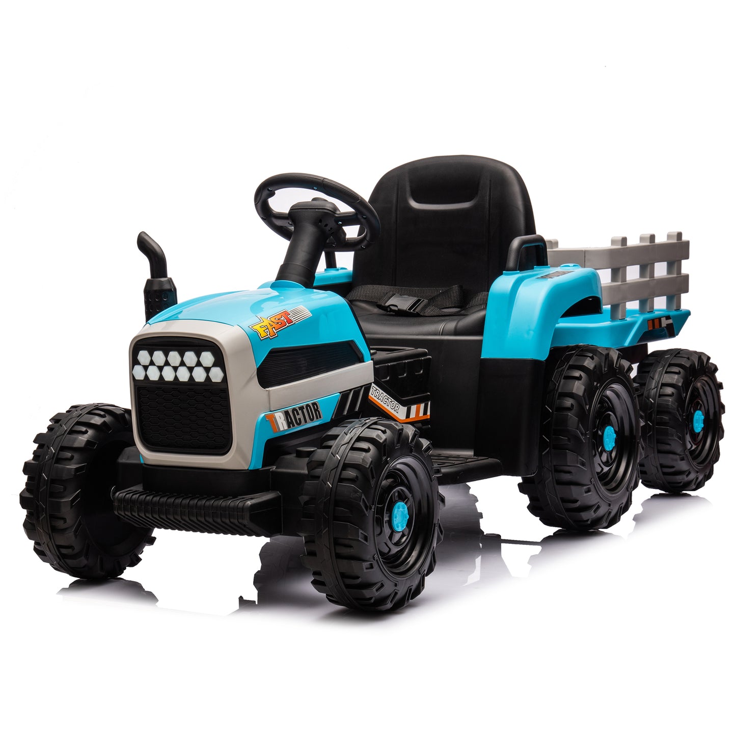 Electric Tractor Ride-On Toy with Remote Control and Luxury Features