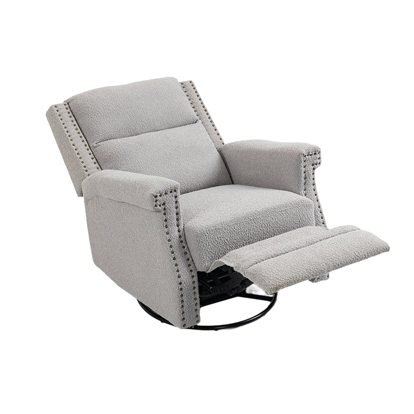 360° Swivel Recliner Chair with Rocking and Reclining Functions