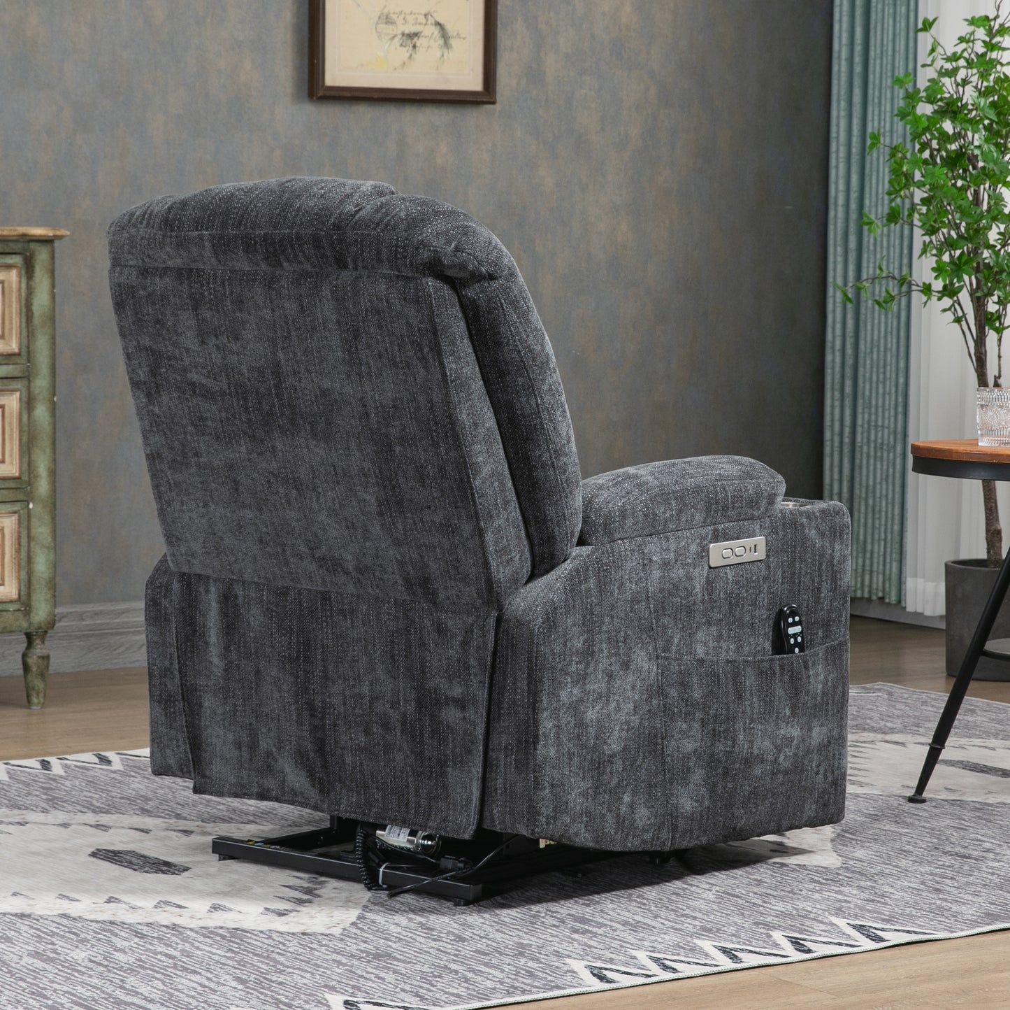 Comfortable Power Lift Recliner Chair with Massage, Heat, and USB Ports