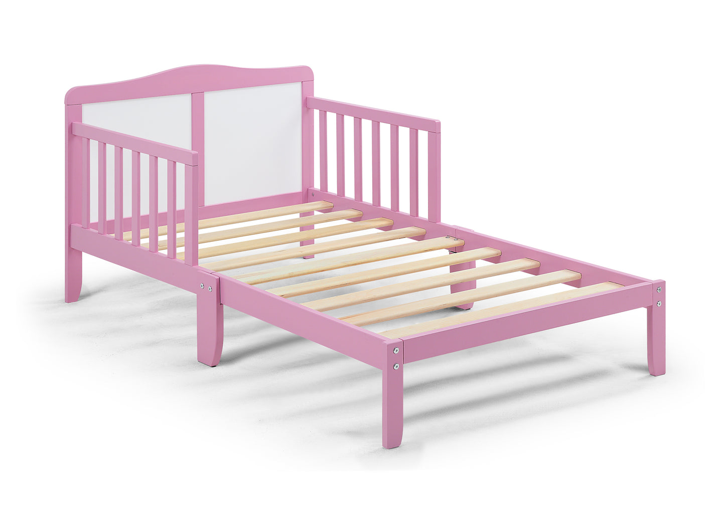 Birdie Toddler Bed Dark Pink/White