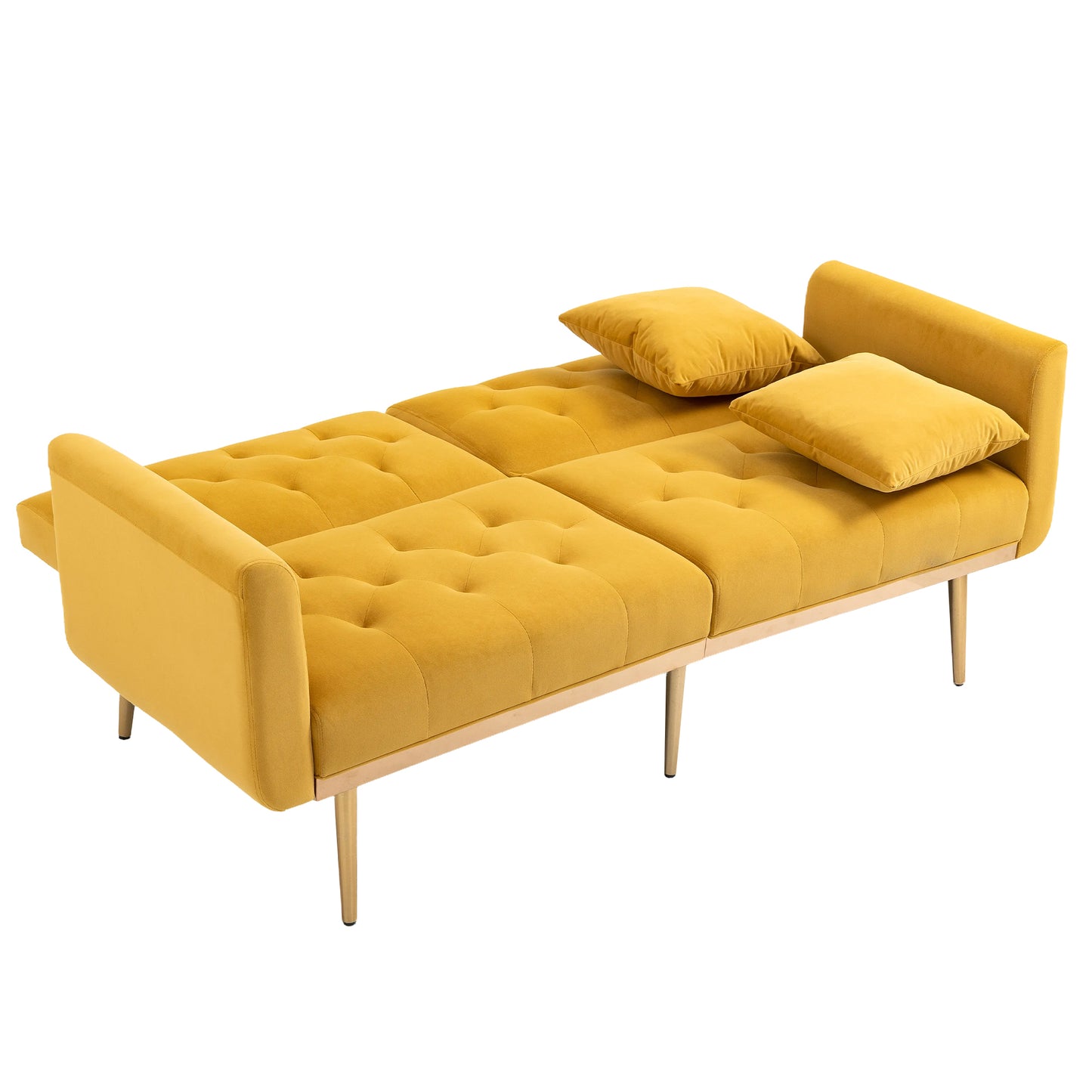 Velvet  Sofa , Accent sofa .loveseat sofa with metal  feet