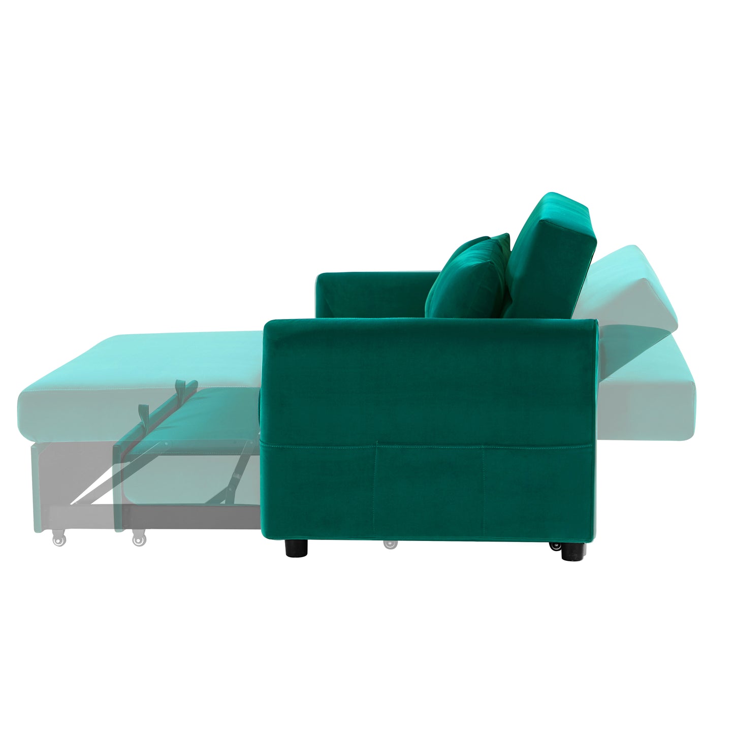 2033 Blue Convertible Leisure Love Sofa