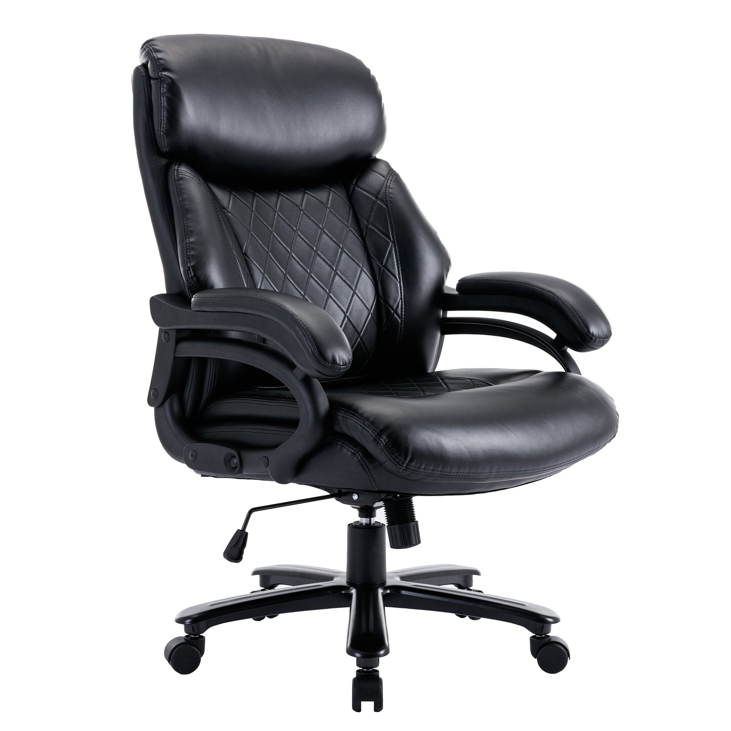 Office Desk Chair with High Quality PU Leather,Adjustable Height/Tilt,360-Degree