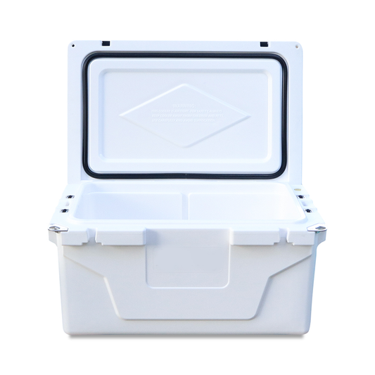 Portable White Outdoor Camping Picnic Fishing Cooler Box 65QT