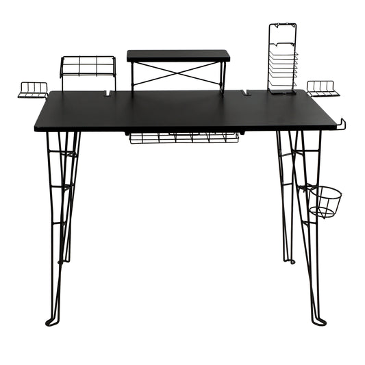 Atlantic Gaming Desk Pro - Sleek Metal Black