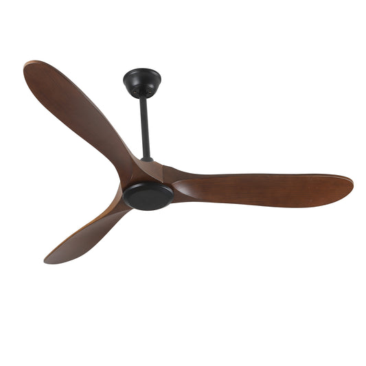 56 Black Ceiling Fan with Remote Control and DC Motor - Elegant and Efficient Option