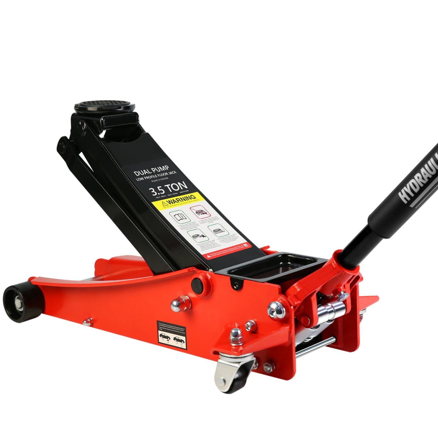 3.5 Ton Racing Floor Jack with Quick Lift Pump and Wide Stance