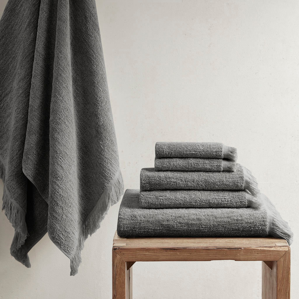 INK+IVY Nova Cotton Dobby Slub 6 Piece Towel Set