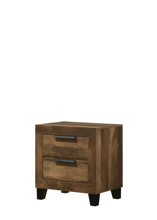 Morales Nightstand, Rustic Oak Finish 28593