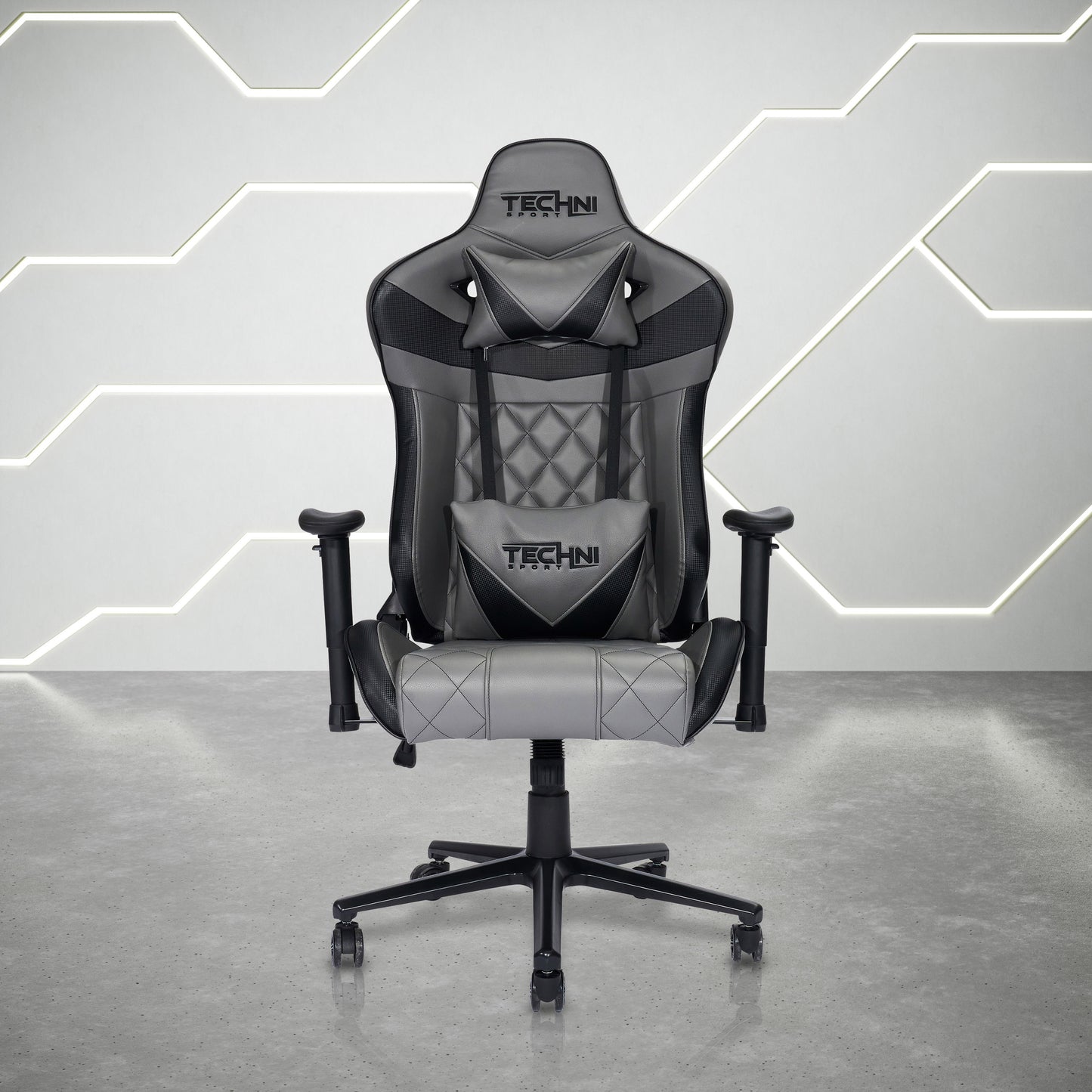 Techni Sport XL Ergonomic Gaming Chair , Grey