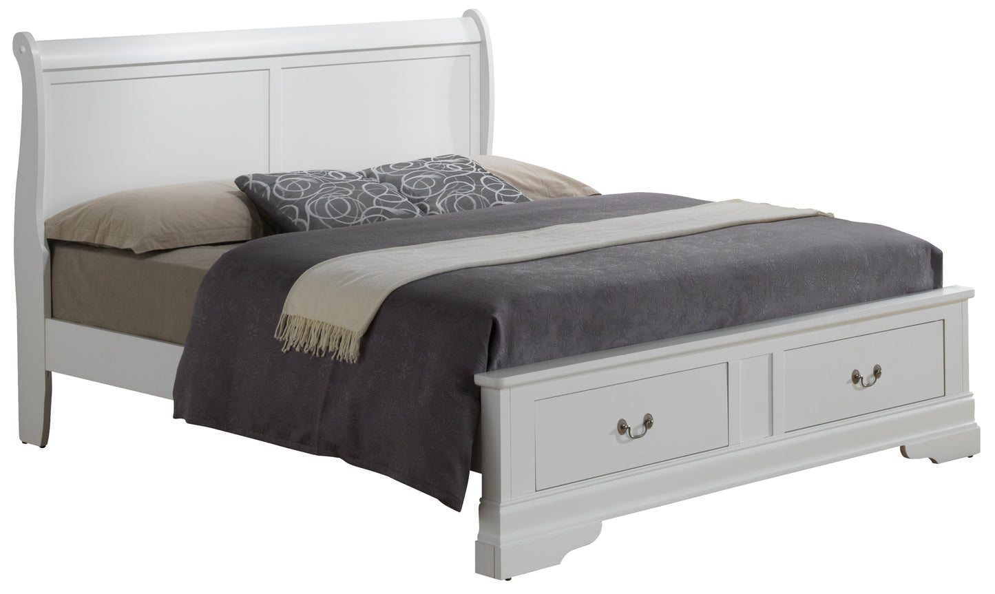 Louis Phillipe G3190D-FSB2 Full Storage bed , White