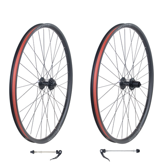 Double Wall Alloy Wheelset  32H Disc Brake MTB Wheelset, Quick Release Front Rear Wheels