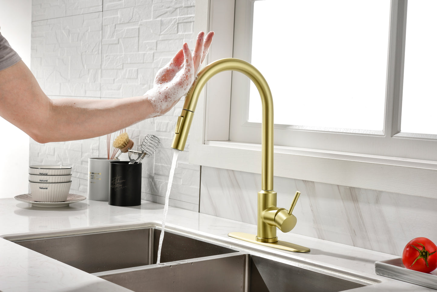 Touch Kitchen Faucet with Pull Down Sprayer