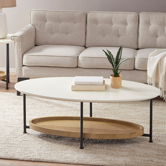 Madison Park Beaumont Oval Coffee Table