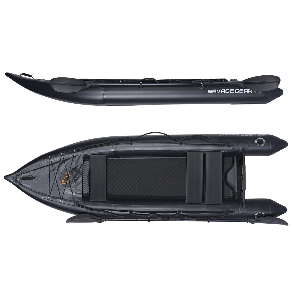 2 Person Inflatable Kayak Fishing PVC  Kayak Boat the Dimension is 130'' *43'*11.8''  Inflatable Boat Rescue Rubber Rowing Boat with Pump,  Aluminum Alloy Seat, Paddle, Inflatable Mat, Repair Kit, Fin