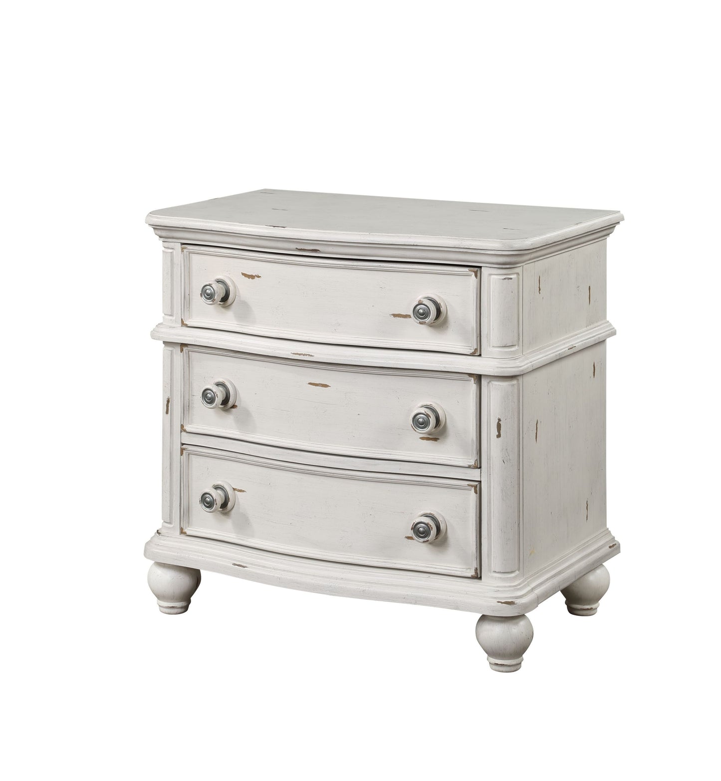 Jaqueline NIGHTSTAND Antique White Finish BD01434