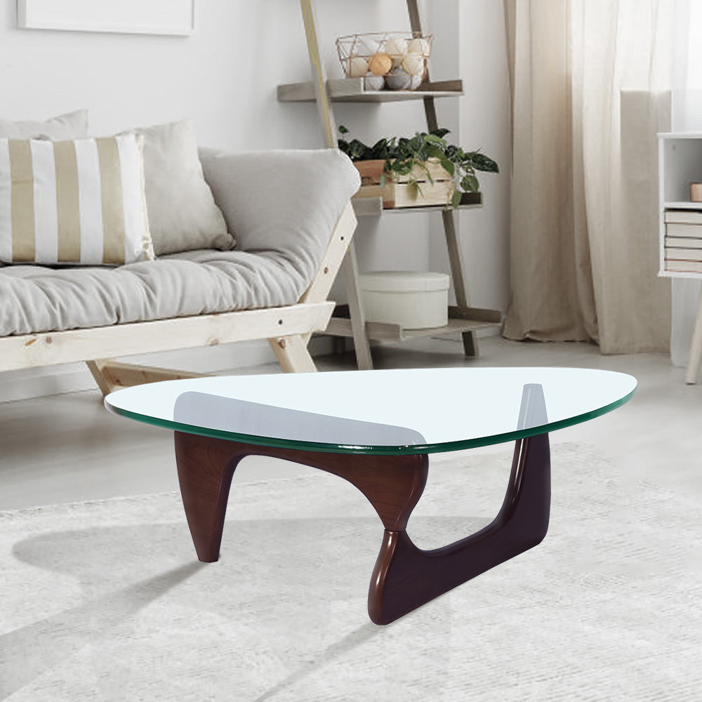 Modern Geometric Black Coffee Table