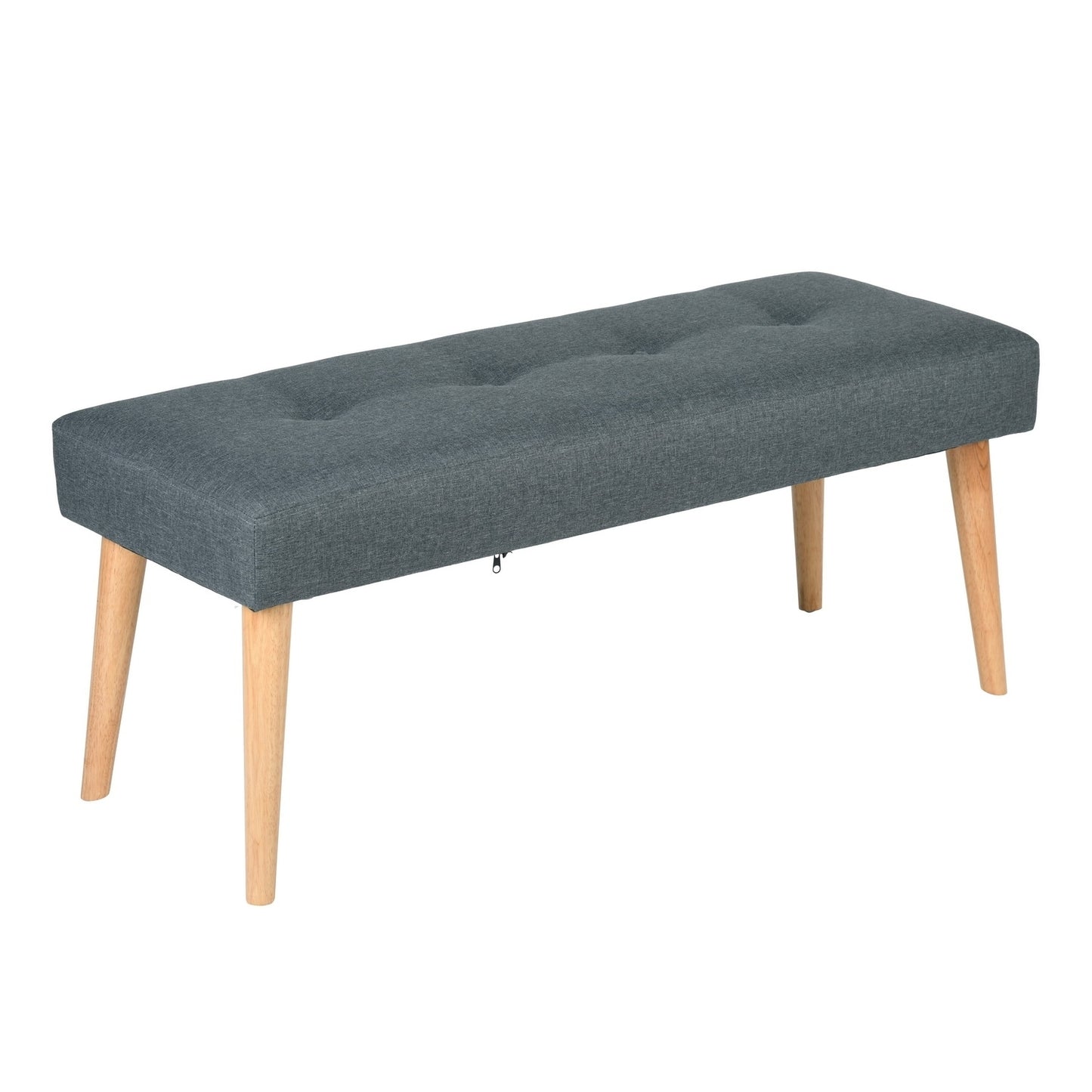 Modern Bench Ottoman, Upholstered Stools End of Bed Bench, GREEN