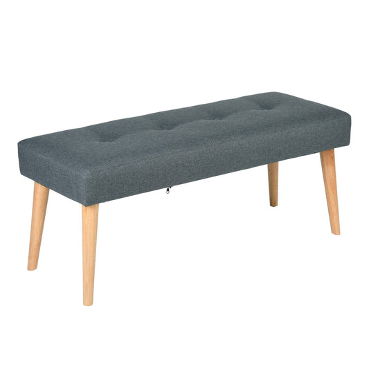 Modern Bench Ottoman, Upholstered Stools End of Bed Bench, GREEN