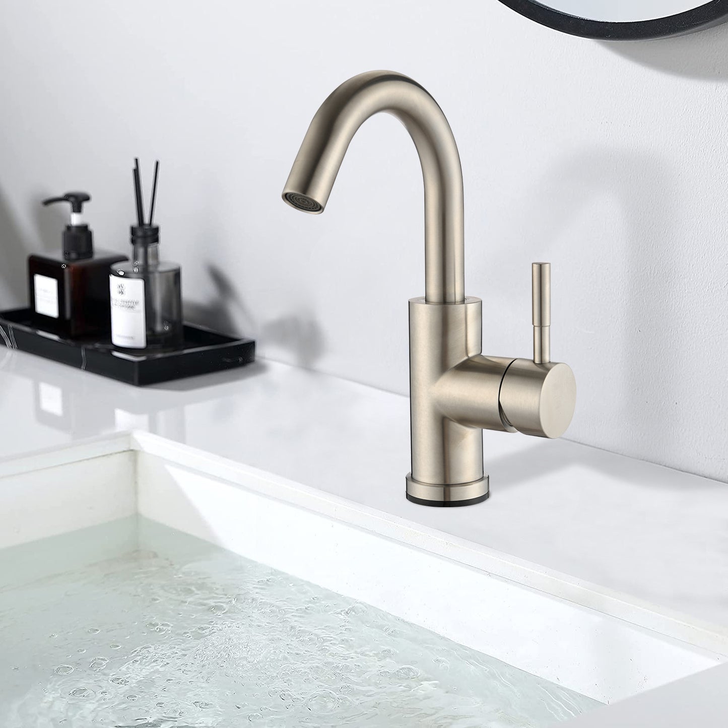 Touch-Controlled Stainless Steel Bathroom Faucet