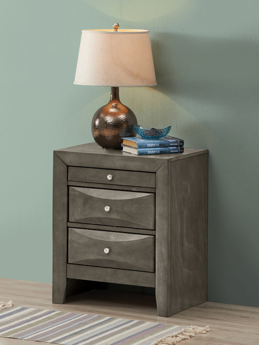 Marilla G1505-N Nightstand , Gray