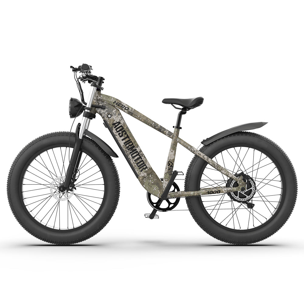 E-bike 26"1000W Electric Bike 52V 20Ah battery SAMSUNG All-terrain EBike Mountain Bicycle（Camouflage）