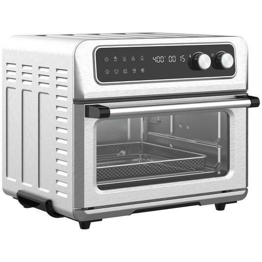 21 Quart 8-In-1 Stainless Steel Convection Oven With Accessories