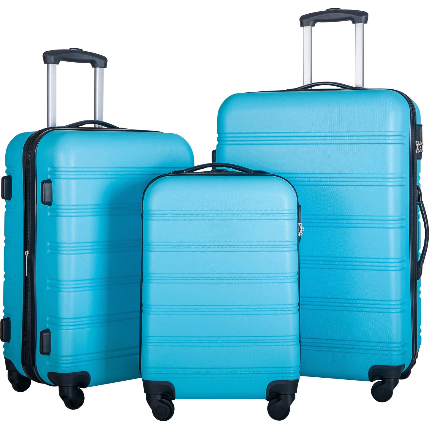 3 Piece Luggage Set Hardside Spinner Suitcase with TSA Lock 20" 24' 28" Available