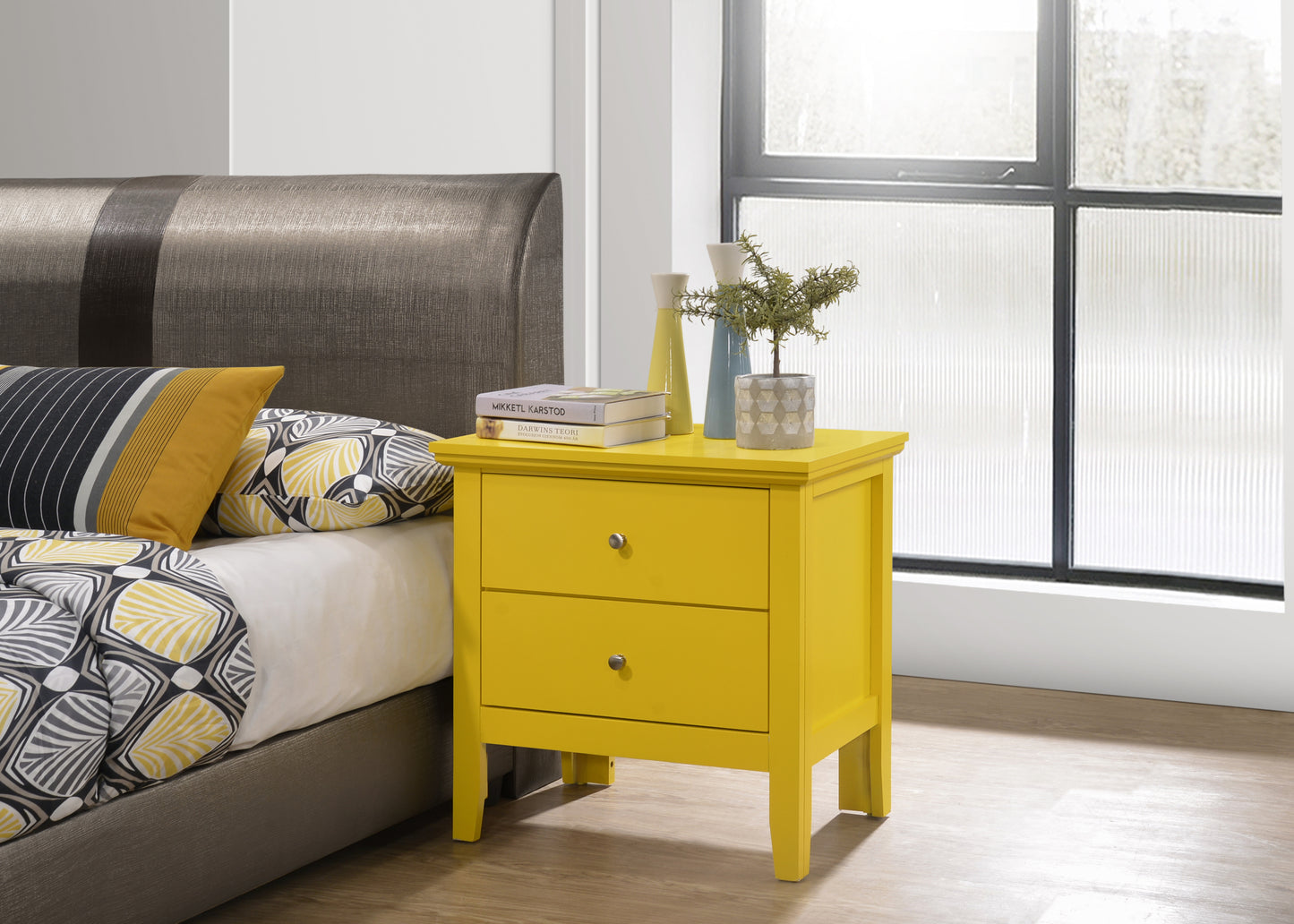 Primo G1332-N Nightstand , Yellow