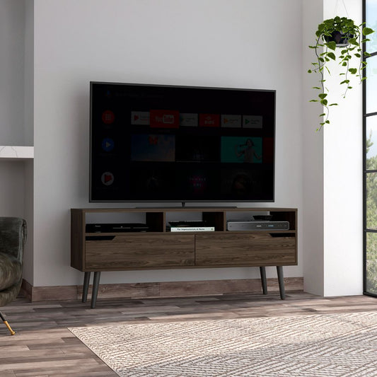 Hamburg TV Console Stand: Fits TVs up to 60, Modern Design with Ample Storage