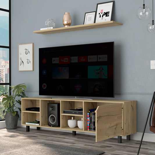 Estocolmo Light Oak TV Stand for TVs up to 70 inches