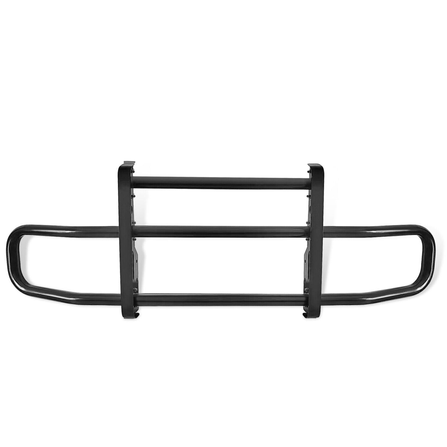 Black Iron Integrated Deer Guard Bumper for Freightliner, Volvo, Kenworth, and Peterbilt