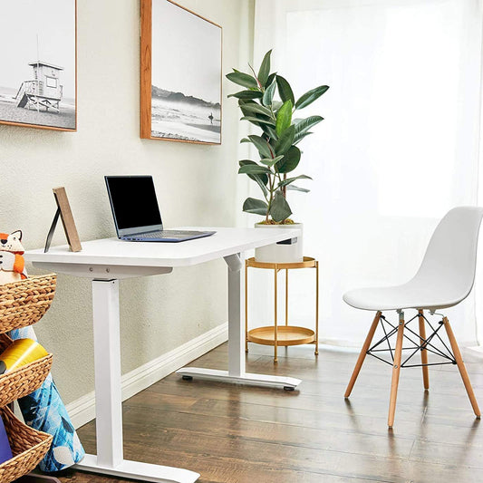 Electric Sit-Stand Desk, 48 x 24 Inches, White