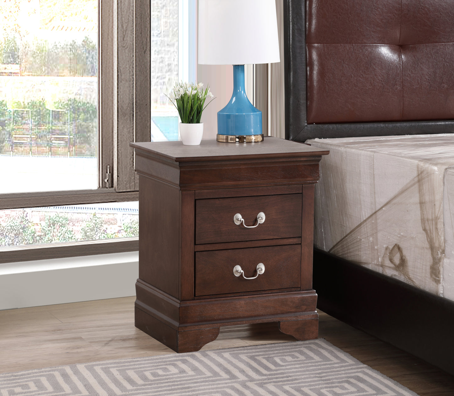 LouisPhillipe G2125-N Nightstand , Cappuccino