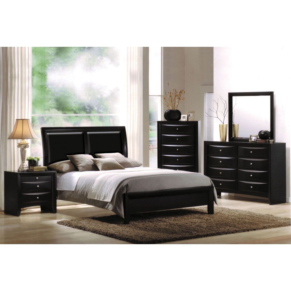 Ireland Nightstand in Black 04163