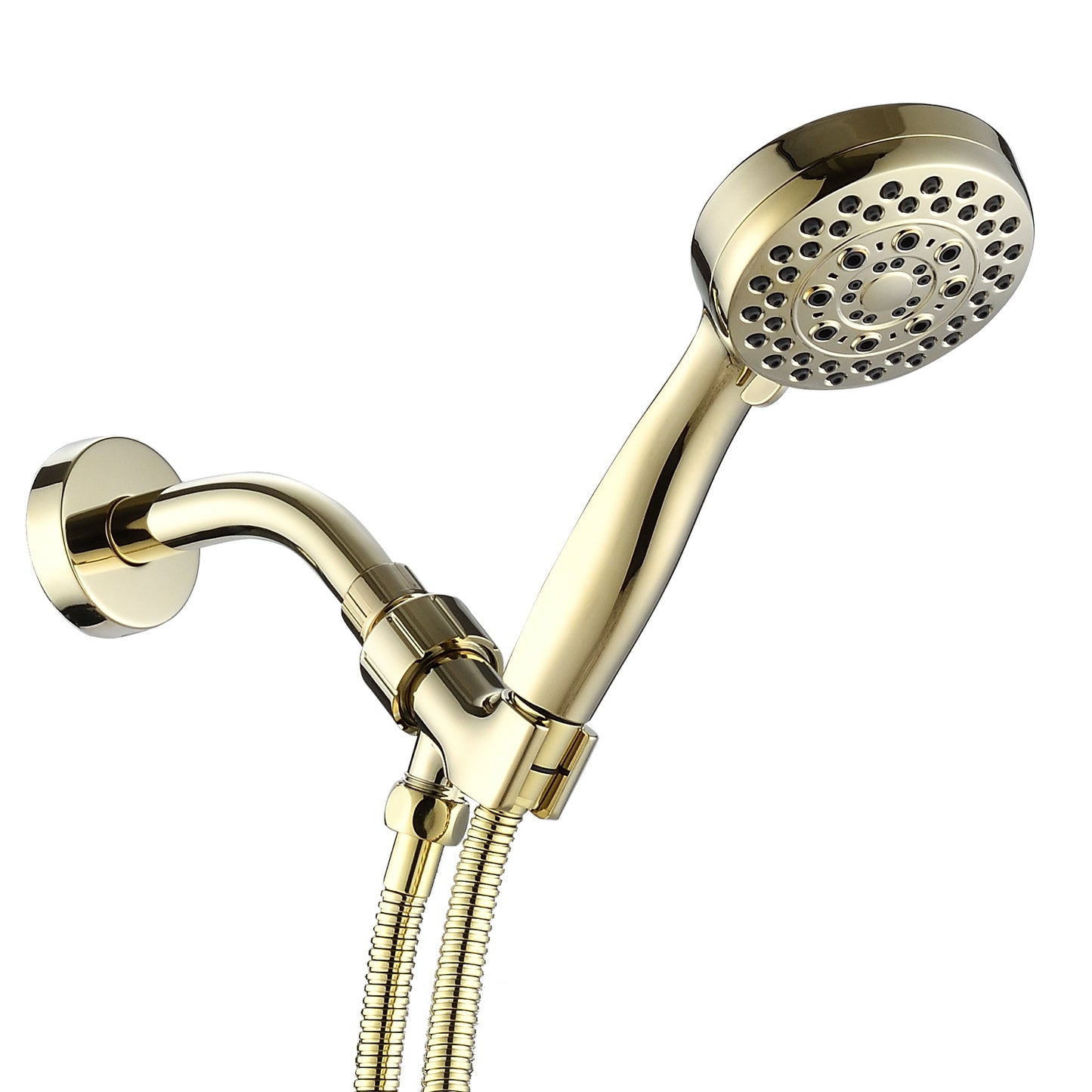 Luxurious High Pressure Gold Handheld Shower Head with Versatile Settings