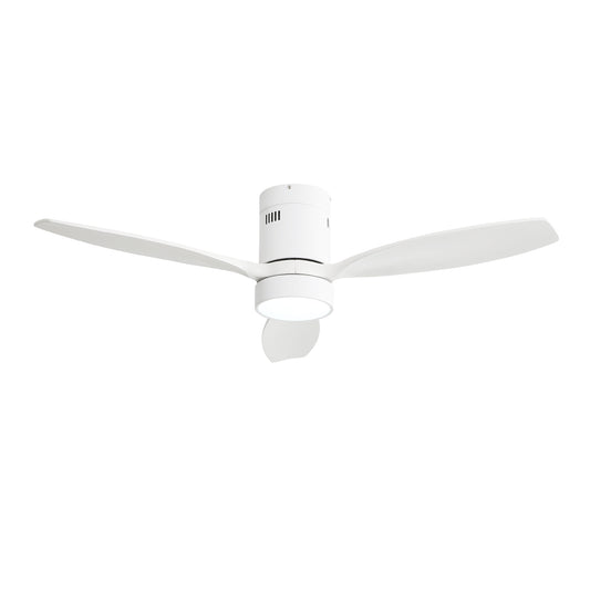 Modern 52 Inch Solid Wood Ceiling Fan with Remote Control